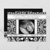 Foto Hochzeit speichern Sie das Datum Einladungspostkarte (Vorne/Hinten)