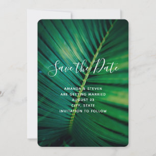 Foto Hochzeit von Green Leaf Palm Frontend Save The Date