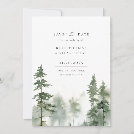 Foto Hochzeit von Wildwäldern Save The Date (Vorderseite)