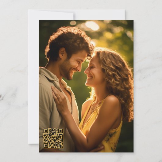 Foto Hochzeit von Wine Themed Lights Einladung (Rückseite)