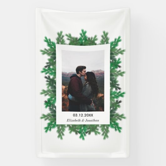 Foto Hochzeit von Winterbaumbranchen Banner (Vertikal)