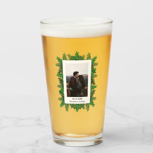 Foto Hochzeit von Winterbaumbranchen Glas (Vorne (Gefüllt))