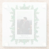 Foto Hochzeit von Winterbaumbranchen Glasuntersetzer (Rückseite)