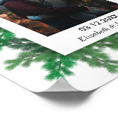 Foto Hochzeit von Winterbaumbranchen Poster (Ecke)