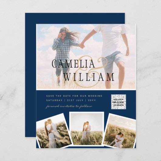 FOTO Hochzeitaufenthalt Rett Datum QR-Code (Vorne/Hinten)