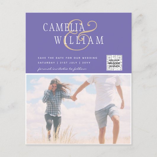 FOTO Hochzeitaufenthalt Rett Datum QR-Code (Vorderseite)