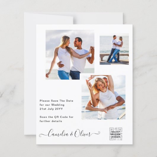 FOTO Hochzeitaufenthalt Rett Datum QR-Code (Vorderseite)