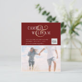 FOTO Hochzeitaufenthalt Rett Datum QR-Code (Stehend Vorderseite)