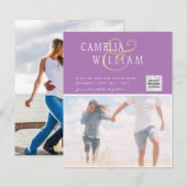 FOTO Hochzeitaufenthalt Rett Datum QR-Code (Vorne/Hinten)