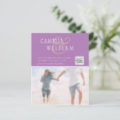 FOTO Hochzeitaufenthalt Rett Datum QR-Code (Stehend Vorderseite)