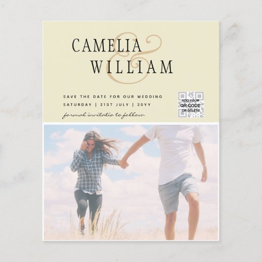 FOTO Hochzeitaufenthalt Rett Datum QR-Code (Vorderseite)