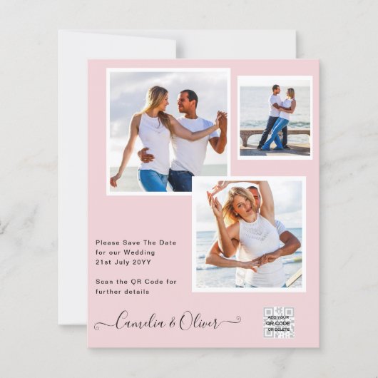 FOTO Hochzeitaufenthalt Rett Datum QR-Code (Vorderseite)