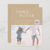 FOTO Hochzeitaufenthalt Rett Datum QR-Code (Vorne/Hinten)