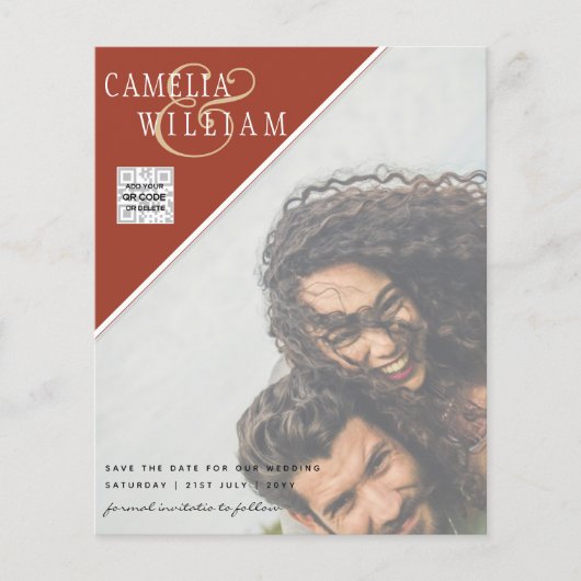 FOTO Hochzeitaufenthalt Rett Datum QR-Code (Vorderseite)