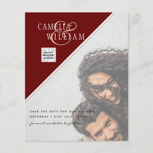 FOTO Hochzeitaufenthalt Rett Datum QR-Code (Vorderseite)