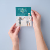 FOTO Hochzeitaufenthalt Rett Datum QR-Code Flyer (Gruppe)