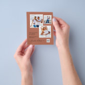 FOTO Hochzeitaufenthalt Rett Datum QR-Code Flyer (Gruppe)