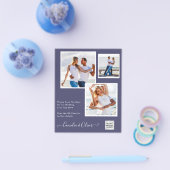 FOTO Hochzeitaufenthalt Rett Datum QR-Code Flyer (Einzeln)