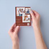 FOTO Hochzeitaufenthalt Rett Datum QR-Code Flyer (Gruppe)