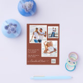 FOTO Hochzeitaufenthalt Rett Datum QR-Code Flyer (Einzeln)