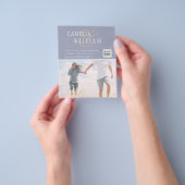 FOTO Hochzeitaufenthalt Rett Datum QR-Code Flyer (Gruppe)