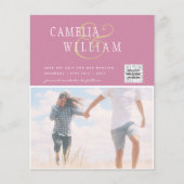 FOTO Hochzeitaufenthalt Rett Datum QR-Code Flyer (Vorne)