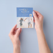 FOTO Hochzeitaufenthalt Rett Datum QR-Code Flyer (Gruppe)