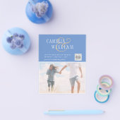 FOTO Hochzeitaufenthalt Rett Datum QR-Code Flyer (Einzeln)