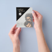 FOTO Hochzeitaufenthalt Rett Datum QR-Code Flyer (Gruppe)
