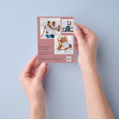 FOTO Hochzeitaufenthalt Rett Datum QR-Code Flyer (Gruppe)