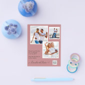 FOTO Hochzeitaufenthalt Rett Datum QR-Code Flyer (Einzeln)