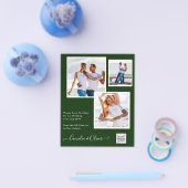 FOTO Hochzeitaufenthalt Rett Datum QR-Code Flyer (Einzeln)