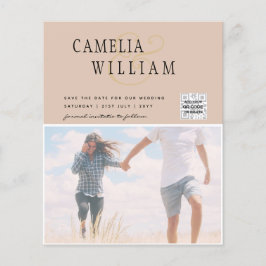 FOTO Hochzeitaufenthalt Rett Datum QR-Code Flyer