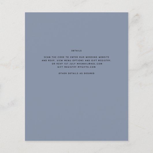 FOTO Hochzeitaufenthalt Rett Datum QR-Code Flyer (Hinten)