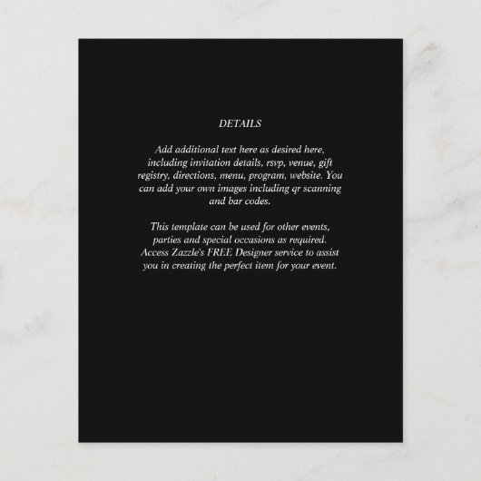 FOTO Hochzeitaufenthalt Rett Datum QR-Code Flyer (Hinten)