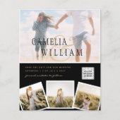 FOTO Hochzeitaufenthalt Rett Datum QR-Code Flyer (Vorne)