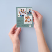 FOTO Hochzeitaufenthalt Rett Datum QR-Code Flyer (Gruppe)