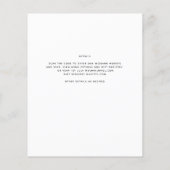 FOTO Hochzeitaufenthalt Rett Datum QR-Code Flyer (Hinten)