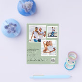 FOTO Hochzeitaufenthalt Rett Datum QR-Code Flyer (Einzeln)