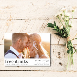 Foto Hochzeiten mit kostenlosen Getränken speicher Save The Date