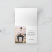 Foto Hochzeithandgeschriebenes Skript Dankeskarte (Innenseite)