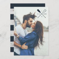 FOTO-HOCHZEITS-EINLADUNG | rustikale nautischruder