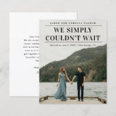 Foto-Hochzeitsankündigung konnte mit dem Haushalt  (Vorne/Hinten)