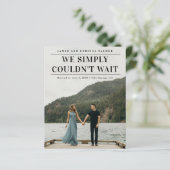 Foto-Hochzeitsankündigung konnte mit dem Haushalt  (Stehend Vorderseite)