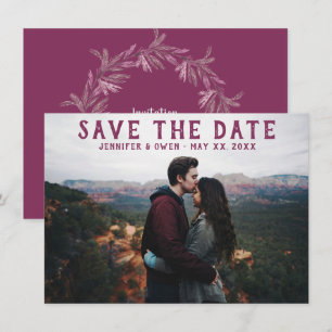 Foto-Hochzeitsankündigung Save The Date