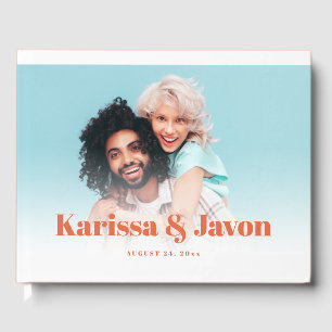 Foto Hochzeitsbuch mit Retro-Farbstil Gästebuch