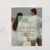 Foto-Hochzeitseinladung (Vorne/Hinten)