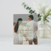 Foto-Hochzeitseinladung (Stehend Vorderseite)