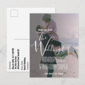 Foto Hochzeitseinladung Einladungspostkarte (Vorne/Hinten)