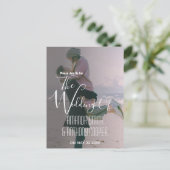 Foto Hochzeitseinladung Einladungspostkarte (Stehend Vorderseite)